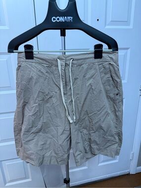 Basic Editions Khaki Drawstring Women’s Casual Shorts